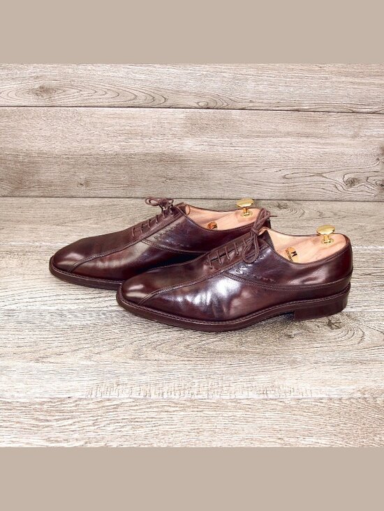 $695 Neiman Marcus GRAVATI Oxford 8.5 M Brown 16860 * add $15 new Cedar Trees main image 5